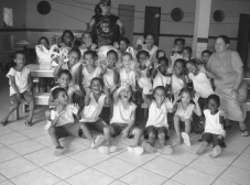 Visita a creche em Terra Vermelha Vila Velha