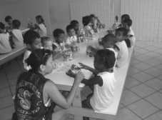 Visita a creche em Terra Vermelha Vila Velha